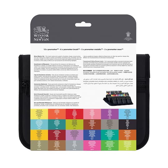 Winsor & Newton® ProMarker™ 24+1 Mixed Marker Set